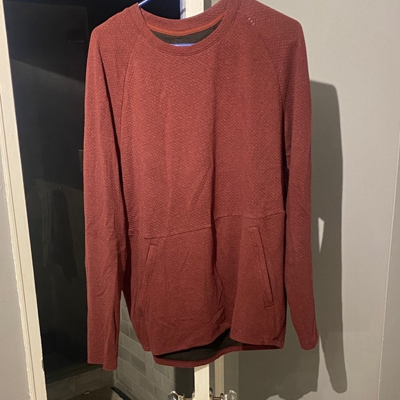 lululemon athletica Men's Rust Crewneck Sweater - Picture 1 of 3